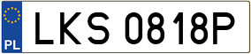 Trailer License Plate